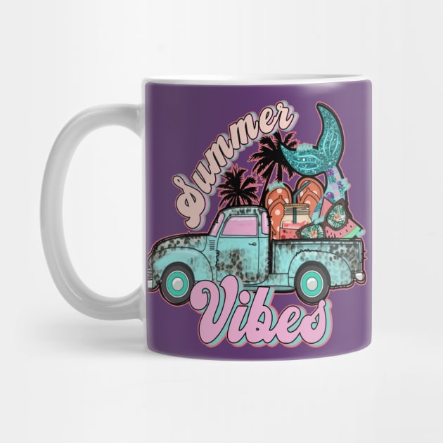 Summer Vibes Truck by O2Graphic